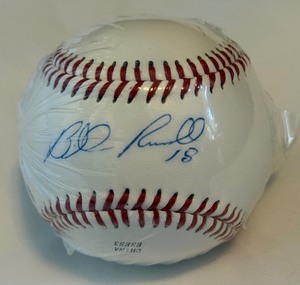 lot 40 image: Bill Russell Signed Rawlings OLB Baseball