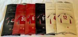 lot 146 image: (6) 2006 McDonalts Team Canada Mini Hockey Jerseys