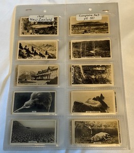 lot 164 image: 1928 Beautiful New Zeland 50 Vintage Cigarette Card Set