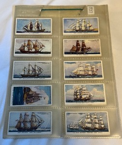 lot 165 image: 1937 The Story of Navigation 50 Vintage Cigarette Card Set