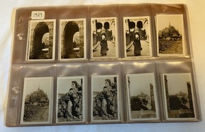 lot 166 image: 1929 Peeps Into Many Lands 48 Vintage Cigarette Card Set