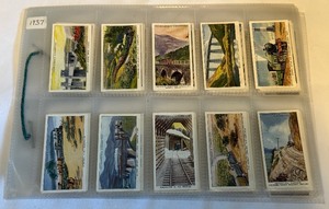 lot 170 image: 1937 Wonderful Railway Travel 50 Vintage Cigarette Card Set