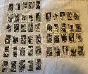 lot 176 image: 1937 Our King and Queen 50 Vintage Cigarette Card Set