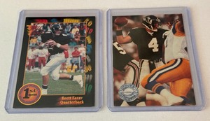 lot 57A image: Brett Favre 2 RC Football Card Lot