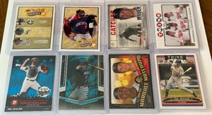 lot 42A image: Joe Mauer 8 Card Minnesota Twins Baseball Lot