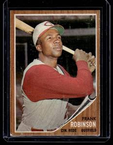 lot 14A image: Frank Robinson 1962 Topps #350 Vintage Baseball Card