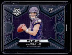 lot 72A image: J.J. McCarthy RC 2024 Panini Mosaic #275 Minnesota Vikings Rookie Football Card