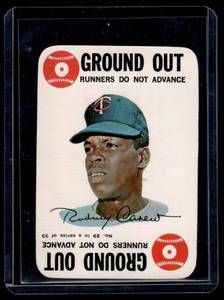 lot 38B image: Rod Carew 1968 Topps Game Card #29 Vintage Minnesota Twins Baseball Card