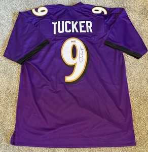 Justin Tucket Signed Jersey with JSA COA Baltimore Ravens Size XL Football