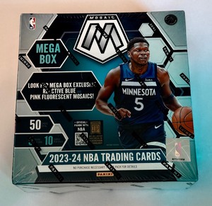 lot 13B image: 2023-24 NBA Mosaic Mega Box 5 Packs Factory Sealed Basketball Cards