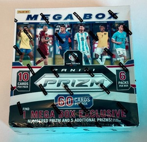 lot 19B image: Soccer 2024 Prizm Mega Box 10 Packs Factory Sealed
