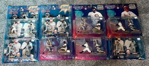 lot 235 image: (8) Starting Lineup Classic Baseball Doubles - Mantle, Maris, McGwire, Sosa, Canseco