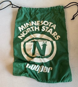 lot 196 image: Minnesota North Stars Vintage Cooper Drawstring Hockey Bag