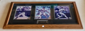 lot 197 image: Minnesota Twins Young Guns Joe Mauer  Justin Morneau Framed and Matted Photos