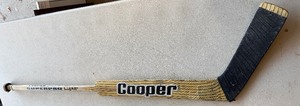 lot 5B image: Ken Wreggett Team Issued  Used Cooper Goalie Hockey Stick