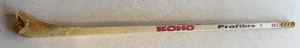 lot 214 image: Christ Dahlquist Team Issued  Used Broken Koho Hockey Stick - Minnesota North Stars