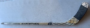 lot 217 image: Dave Babych Team Issued  Used Christian Hockey Stick