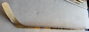 lot 220 image: Mario Marois Team Issued  Used Sher-Wood Hockey Stick