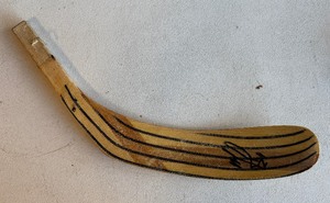 lot 228 image: Mark Tinordi Signed Team Issued Minnesota North Stars Easton Hockey Stick Blade