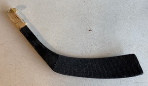 lot 232 image: Gaetan Duchesne Team Issued  Used Minnesota North Stars Hockey Stick Blade