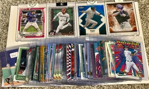 lot 96A image: Large Modern Baseball Card Lot With Numbered Cards