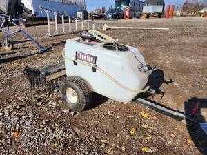 lot 30 image: Ironton Tow-Behind 13-Gallon Sprayer with Wand and Pump