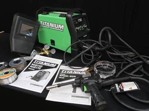 lot 2 image: NEW MIG WELDER  NEVER USED (FULL SET UP)