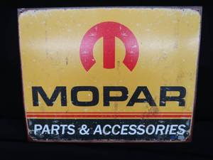 lot 22 image: VINTAGE METAL MOPAR SIGN  VINTAGE BRASS BLOTORCH