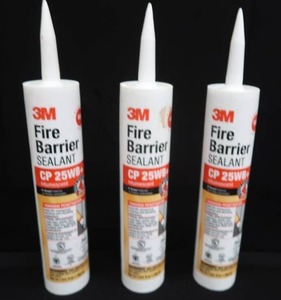 lot 26 image: 3 NEW RED FIRE BARRIER SEALANTS