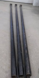 lot 54 image: 3 METAL SUPPORT POSTS