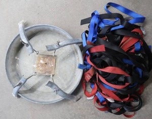 lot A18 image: RATCHET STRAPS AND CHRISTMAS TREE STAND