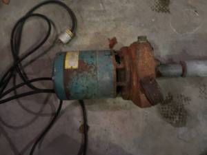 lot 67 image: PUMP WITH LONG PVC HOSE