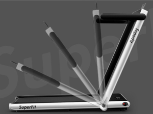 lot 40 image: Costway 2.25HP 2 in 1 Folding Treadmill with APP Speaker Remote Control Silver