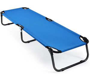 lot 214 image: Costway Folding Camping Bed Outdoor Portable Military Cot Sleeping Hiking