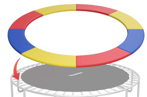 lot 405 image: Giantex Trampoline Pad, 10ft Trampoline Replacement Safety Pad, No Holes for Pole, Waterproof Trampoline Accessories Spring Cover