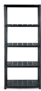 lot 409 image: Giantex 5-Tier Ventilated Shelving Storage Rack,Free Standing Multi-Use Shelf Unit, No Tools Required, 28L X 15W X 67H