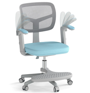 lot 177 image: Costway Student Ergonomic Computer Chair wAdjustable Height, Swivel Rolling Kids Office Chair for 3-15