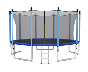 lot 216 image: Outdoor Trampoline with Safety Closure Net 12ft  TW10045
