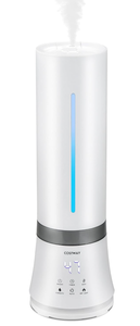 lot 255 image: Costway Nightcore Top Fill Humidifier for Home Bedroom Large Room, 9 L2.4 Gal Ultrasonic CoolWarm Mist Quiet Tower Humidifier wAuto & Sleep Mode, Night Light, 12H Timer & Remoter, BPA-Free for Safety