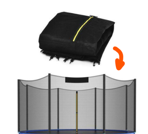 lot 262 image: Total Tactic TW10020 12 ft. Trampoline Replacement Protection Enclosure Net with Zipper
