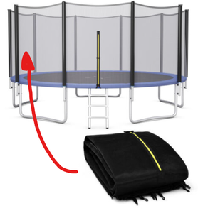 lot 284 image: Costway 16 Feet Trampoline Replacement Safety Net