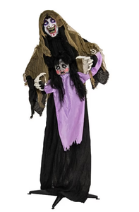 lot 320 image: Boyel Living LED Light Up Moving Vampire Halloween Decoration for Outdoor Yard 5.3ft