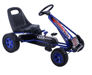 lot 322 image: Costway 4 Wheels Kids Ride On Pedal Powered Bike Go Kart Racer Car Outdoor Play Toy