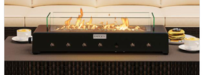 lot 323 image: Costway NP11893 Portable Mini Fireplace with Wind Guard & Stainless Steel Burner