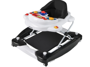 lot 349 image: Costway 6 In 1 Foldable Baby Walker With Adjustable Height-Black