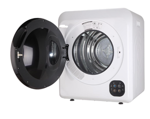 lot 2 image: Costway 13lbs Automatic Dryer Machine Portable Compact Washer, White