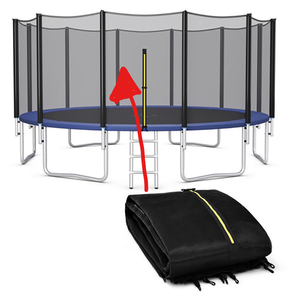 lot 244 image: Gymax 16FT Trampoline Safety Net Replacement Protection Enclosure Net for 12 Poles (Safety Net Only)