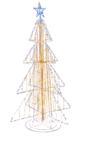 lot 351 image: Costway 5 Feet Animated Christmas Tree with Warm and Cold LED Lights