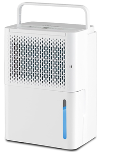 lot 388 image: COSTWAY 2000 Sq. Ft Dehumidifier for Basement, 32 Pint Quiet & Energy Efficient Dehumidifier with ContinuousDryingAuto Mode, 24H Timer, Drain Hose & Portable Handle for Bathroom Bedroom