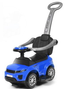 lot 475 image: Costway 3 In 1 Ride on Push Car Toddler Stroller Sliding Car with Music